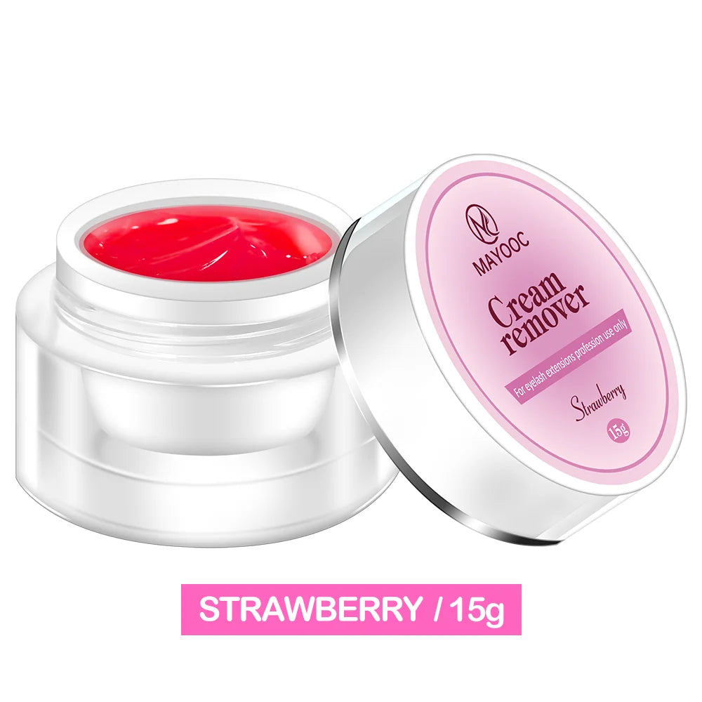 MAYOOC 5/15g Eyelash Glue Remover — Quick-Dry Transparent Cream for Professional Eyelash Extensions, Custom Logo Available
