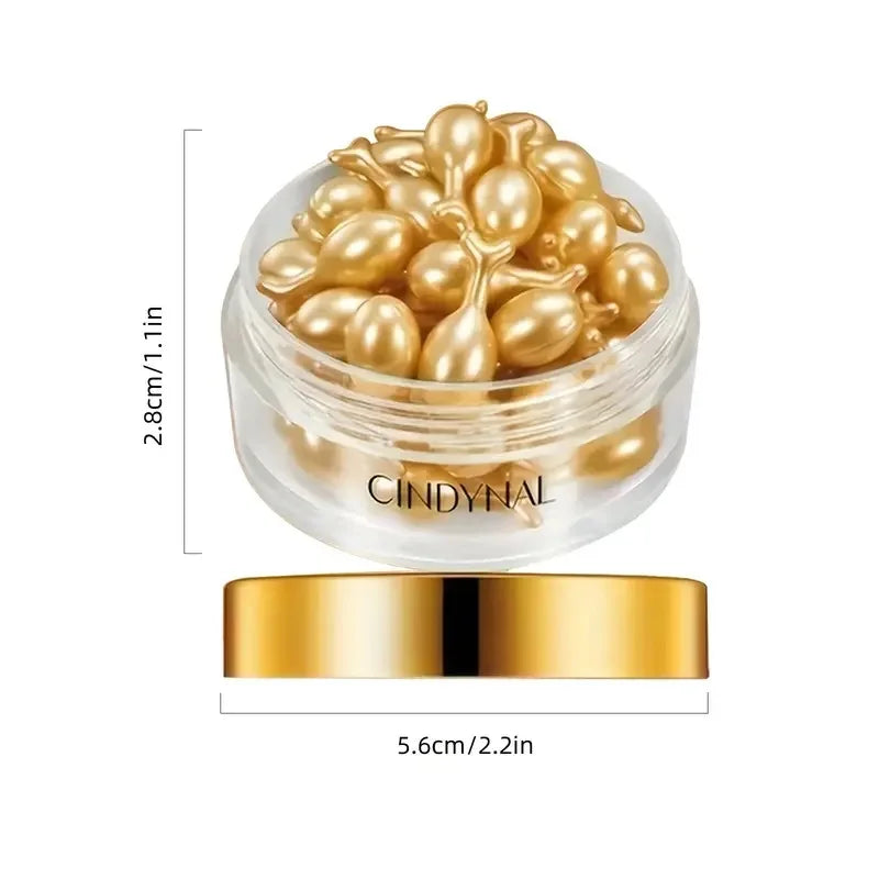 Placenta & Hyaluronic Acid Essence Capsules - Deep Hydration and Nourishing Facial & Neck Skincare for Smooth, Radiant-Looking Skin