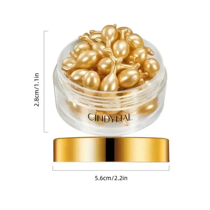 Placenta & Hyaluronic Acid Essence Capsules - Deep Hydration and Nourishing Facial & Neck Skincare for Smooth, Radiant-Looking Skin