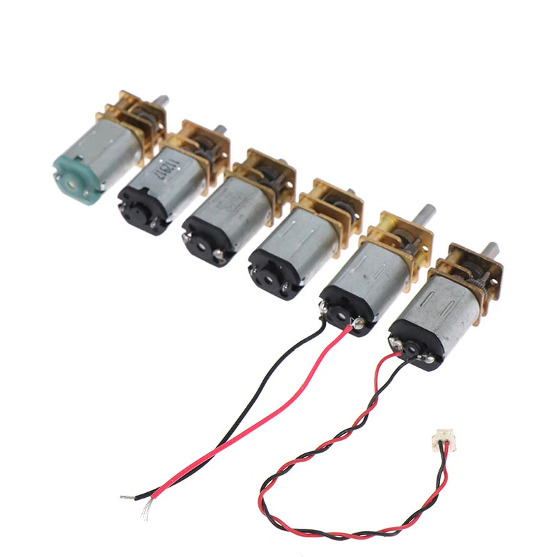 Mini N20 Gear Motor - 3V-12V Full Metal Gearbox DC Motor with High Torque for DIY Robots