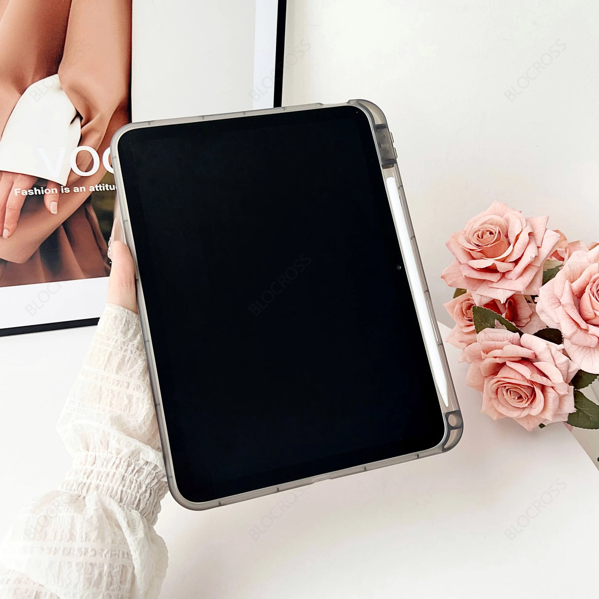 iPad PC+TPU Stand Case - Hard Protective Cover for iPad 5th–10th Gen, Air 4/5, Air 11, Pro 11 and Mini 4–7