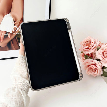 PC + TPU iPad Protective Case with Stand - Hard Cover for iPad 5th–10th Gen, Air, Pro 11 & Mini Models