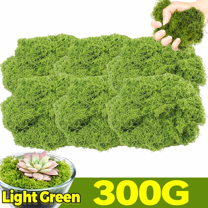 Artificial Green Moss Plants - Realistic Faux Moss Grass for Home, Garden Decor & DIY Crafts