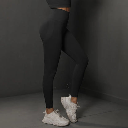 High Waist Women’s Yoga Leggings – Seamless Push-Up Fitness, Running & Gym Pants with Hip Lift and High Elasticity