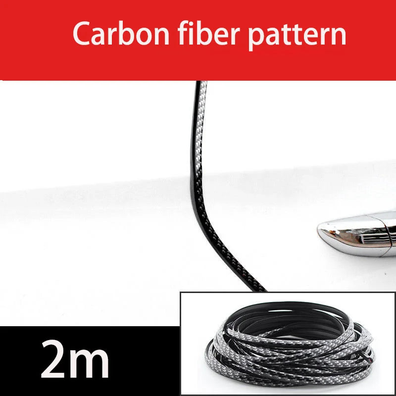 Chrome Car Door Edge Protector Strip - Rubber Soundproof Seal Trim for Noise Reduction, Scratch Protection & Auto Door Insulation