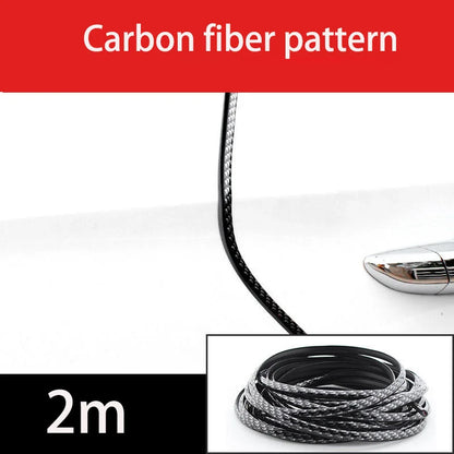 Chrome Car Door Edge Protector Strip - Rubber Soundproof Seal Trim for Noise Reduction, Scratch Protection & Auto Door Insulation