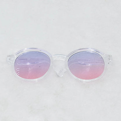 6.5cm Transparent Plastic Glasses for BJD Dolls, Labubu, MSD, SD, EXO - Sunglasses for 1/8, 1/6, 1/3, 1/4 Plush Dolls