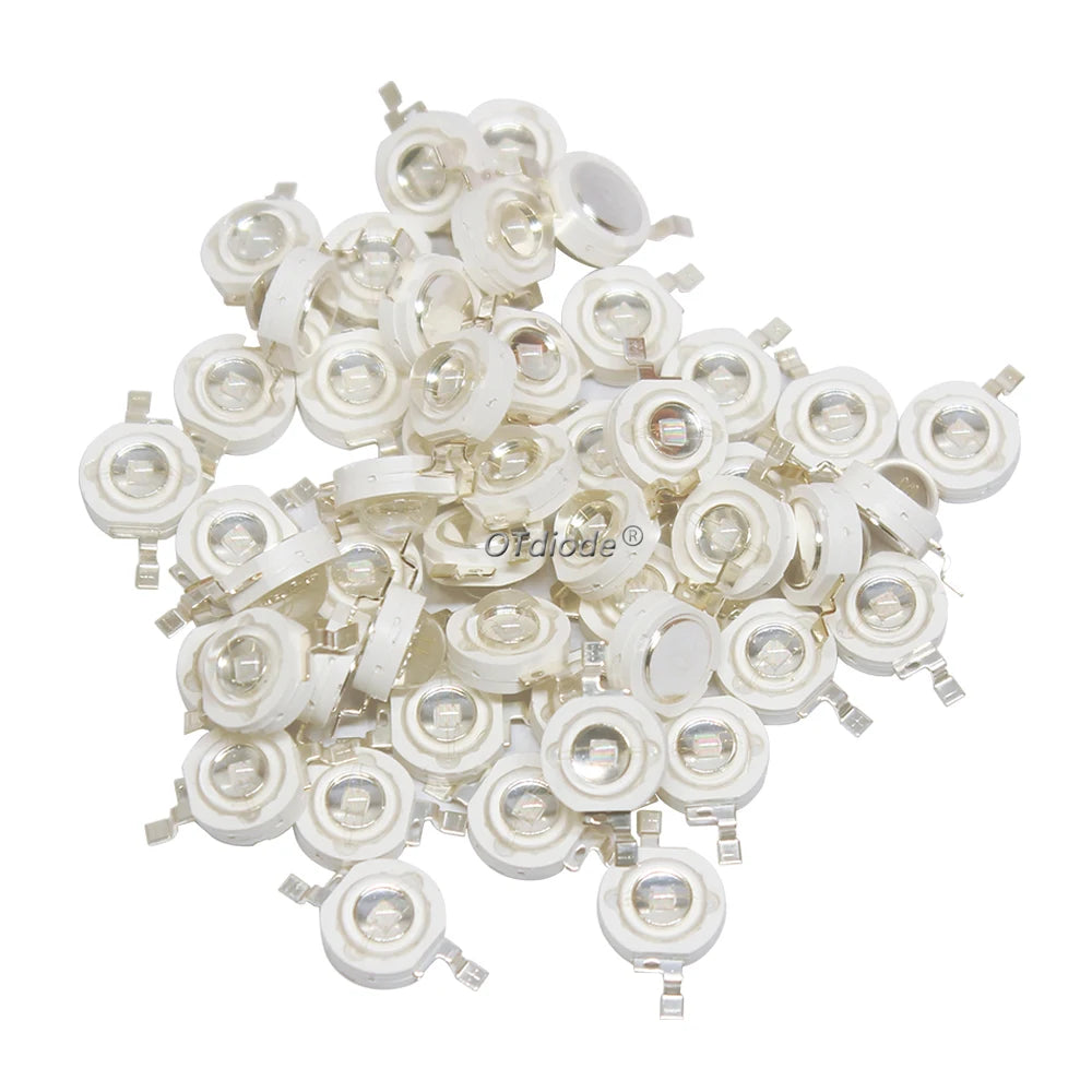 High-Power LED Chip Beads - 1W/3W 30/45mil SMD LEDs in White, Red, Blue, Green & Yellow for Grow Lights