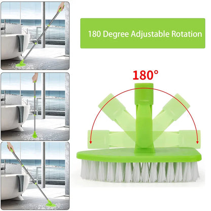 Triangle Telescopic Sponge Glass Wiper - Multifunctional Cleaning Tool for Bathroom, Kitchen & Floor Surfaces