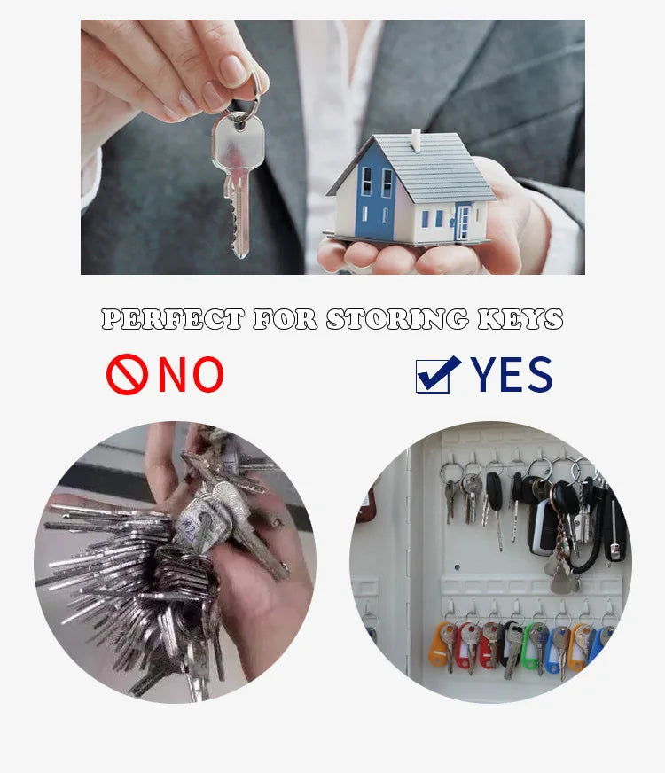Key Safe Box – Multi-Key Storage Organizer with Password for Spare Car Keys, Home, Office, and Store Use