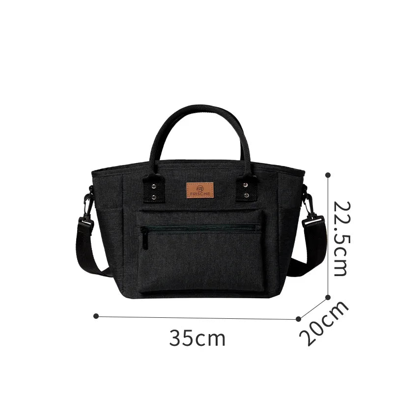 Portable Insulated Lunch Bag – Waterproof Picnic Lunch Box Tote for Office, Rice, and Meals