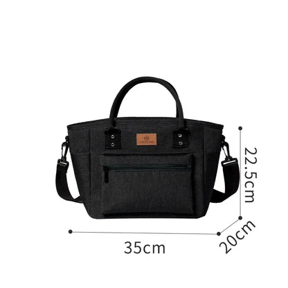 Portable Insulated Lunch Bag – Waterproof Picnic Lunch Box Tote for Office, Rice, and Meals