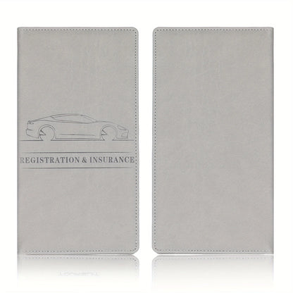 Men's Card Holder, Car Registration Vehicle License Insurance Card Holder Wallet