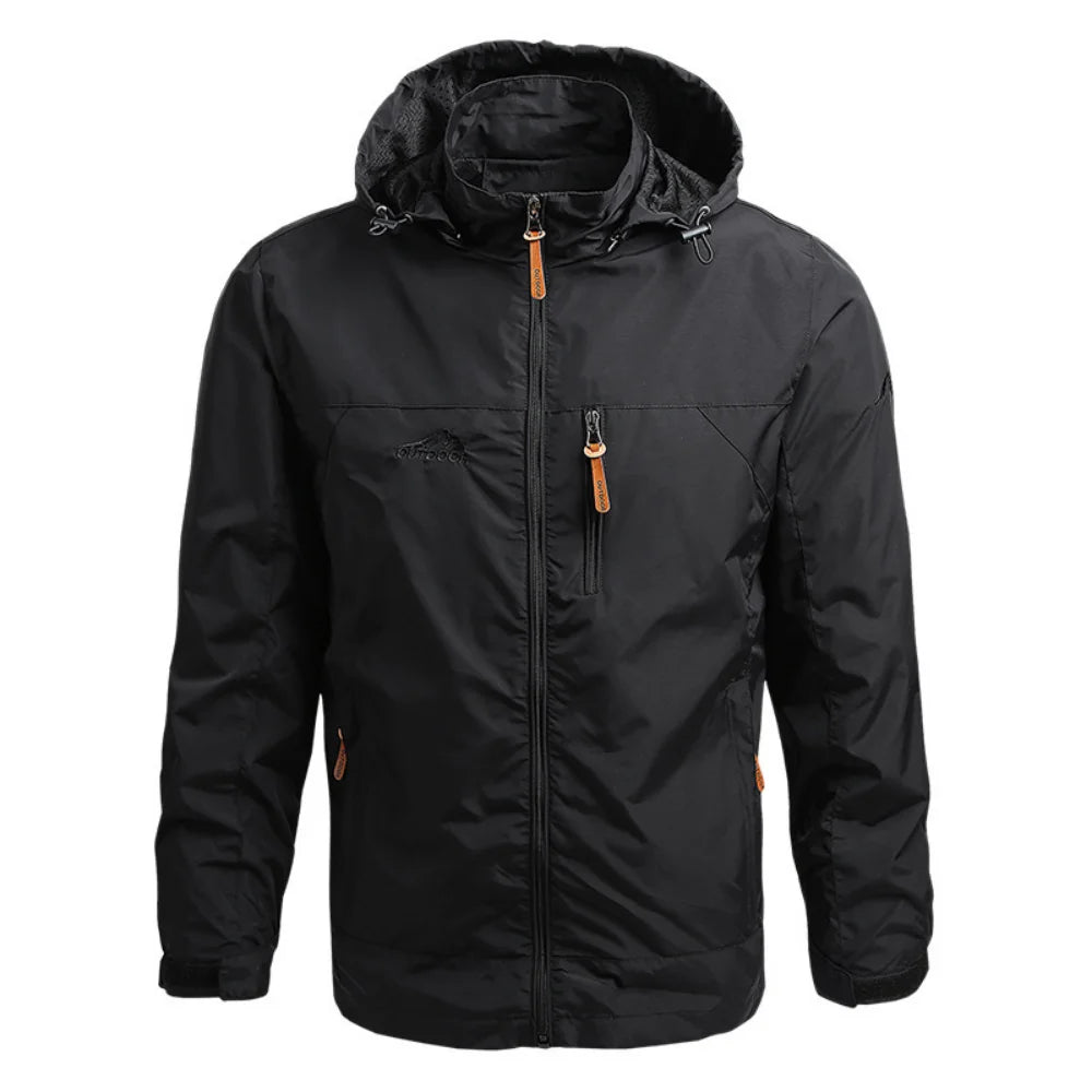 Men's Autumn Windbreaker Jacket – Oversized Windshield Coat for Spring & Outdoor Work Wear