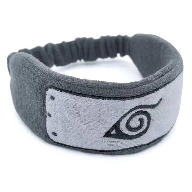Anime Hatake Kakashi Cosplay Headband – Konoha Ninja Symbol Cotton Snood, Hair Band, Wristband, and Armband Props Unisex
