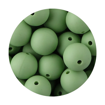 50Pcs Silicone Spacer Beads - 9/12/15mm Round Loose Beads for DIY Necklace Bracelet Jewelry Making