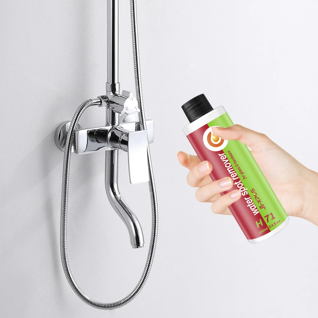 JB-XPCS H71 Bathroom Glass Cleaner - Hard Water Spot and Limescale Remover for Shower Doors, Ceramic Tiles, and Stainless Steel