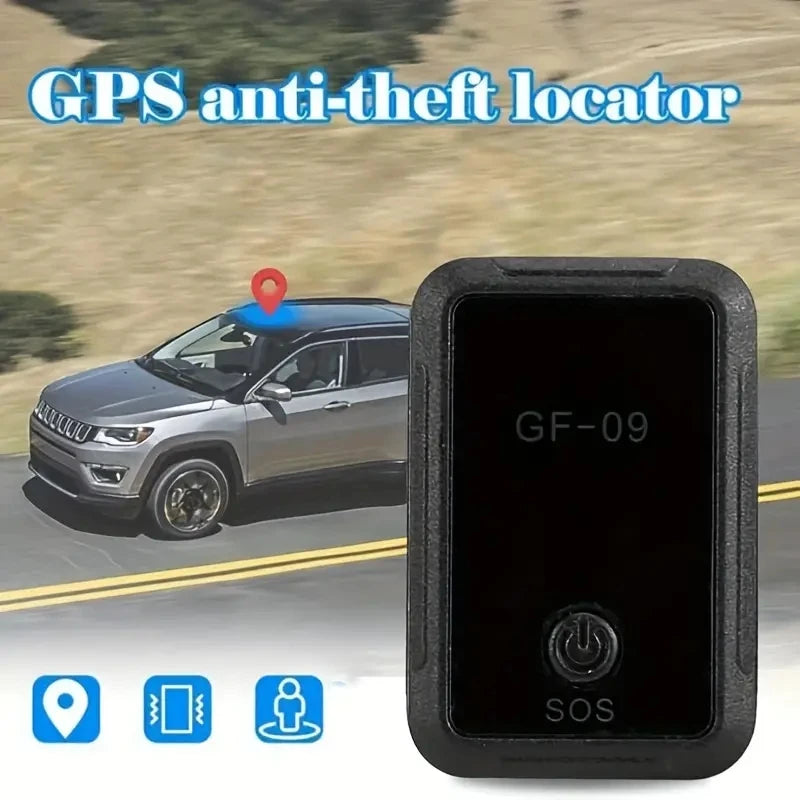 GF09 Mini GPS Tracker — Real-Time Car Locator with Voice Recording, Anti-Lost Positioner for Children, Pets & Dogs