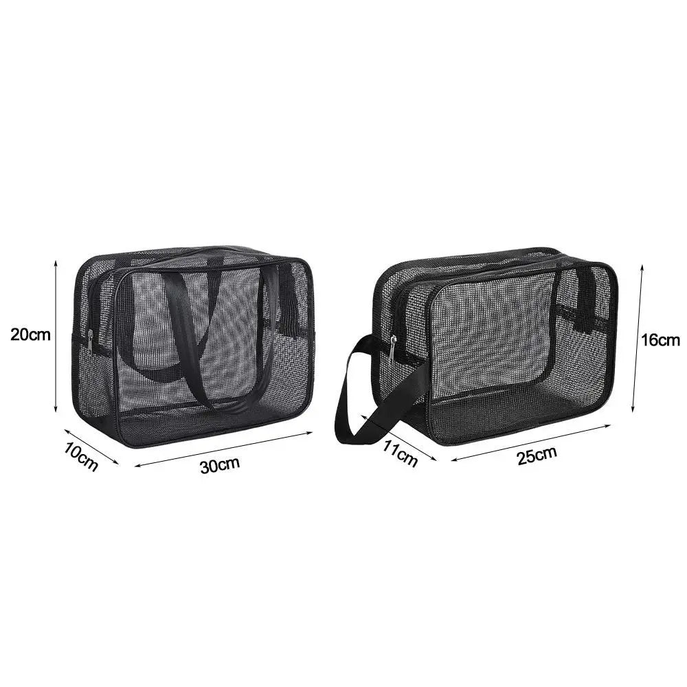 New Mesh Bathing Bag – Portable Shower Toiletry Pouch for Travel Makeup Storage & Bath Essentials