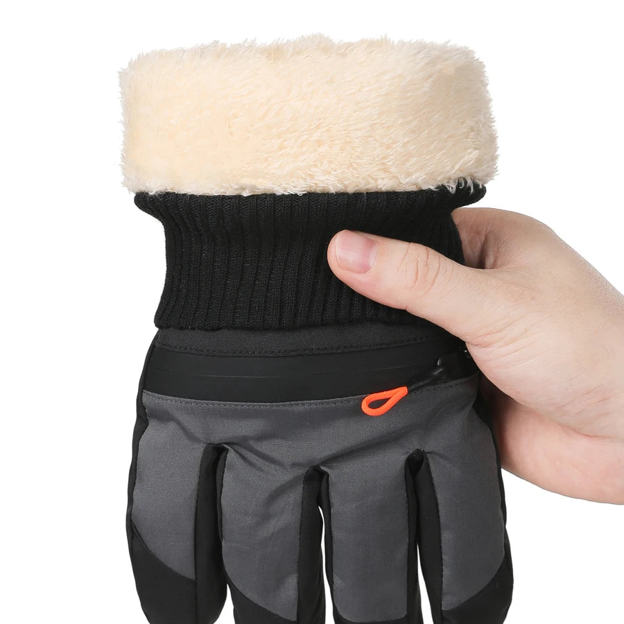 Adult Winter Ski & Snowboard Gloves – Waterproof Warm Motorcycle Riding Gloves for Men & Women