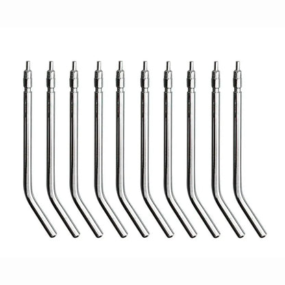 10pcs Stainless Steel Dental Air Triple Syringe – 3-Way Air Water Spray Nozzles for Teeth Whitening
