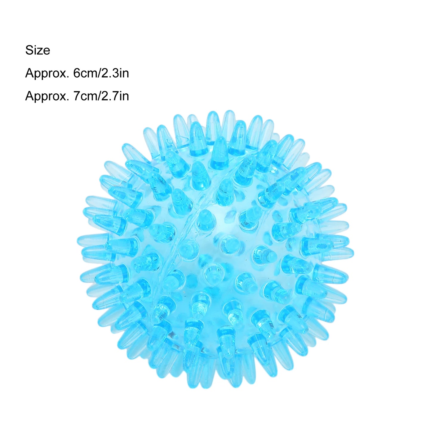 Spiky Hollow Massage Ball – Soft Transparent Stress Relief & Hand Wrist Strength Recovery Exercise Ball