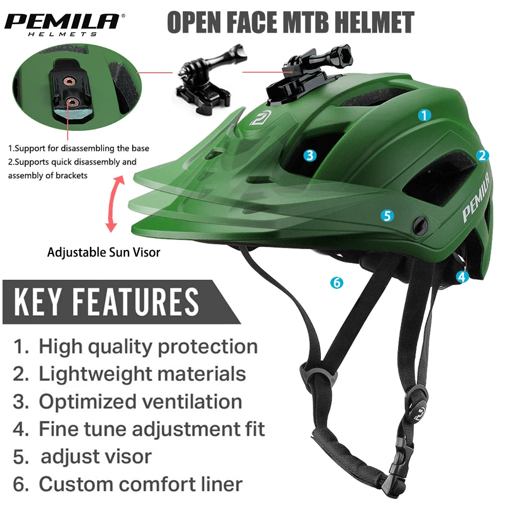 Ultralight Cycling Helmet for Road & MTB, Integrally-Molded Bike Safety Cap, Racing Bicycle Gear for Men & Women