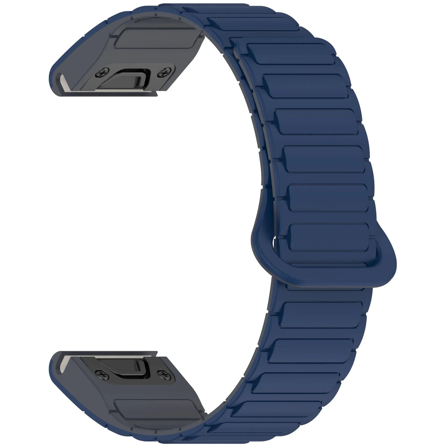 Silicone Magnetic QuickFit Strap for Garmin Fenix — Compatible with Fenix 8/7X/7/7S/5X/5S Plus/3HR (20mm, 22mm, 26mm)