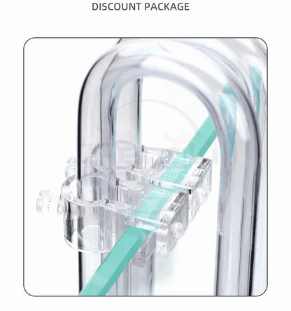 AQUAPRO Aquarium Inlet & Outlet Pipe Set – Plastic Skimmer Lily Flow for Fish Tanks & Bowls