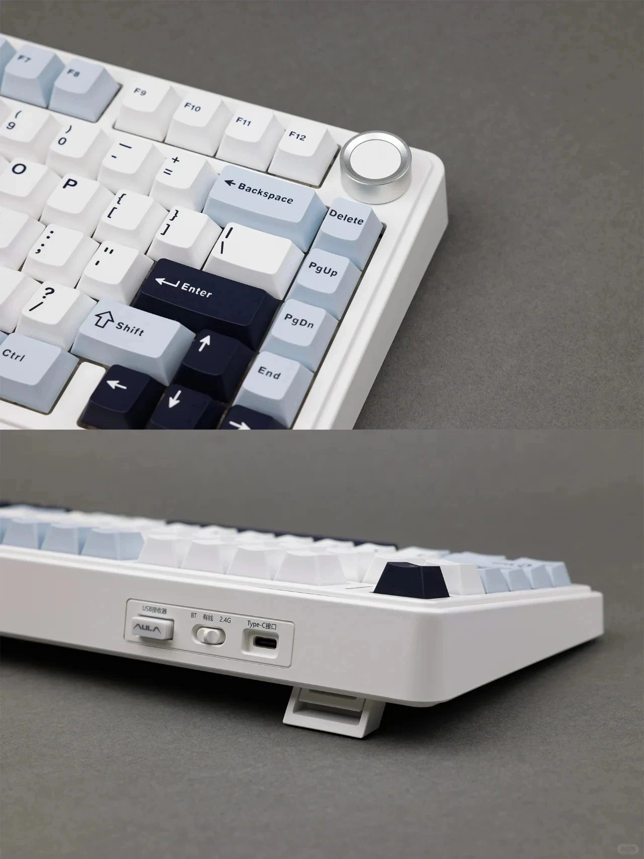 AULA F75 75% Mechanical Gaming Keyboard – 2.4G Wireless, Bluetooth, Wired, RGB, OEM Profile, Gasket Structure