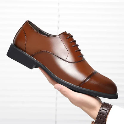 Men's Elevator Dress Shoes - 6CM Heightening Leather Business & Wedding Shoes Size 37-46