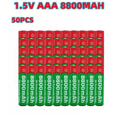 NEW 8800mAh Rechargeable AAA Alkaline Battery – 1.5V for Clocks, Mice, Computers, Toys & More