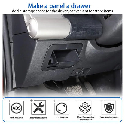Toyota FJ Cruiser Armrest Storage Box - Center Console Hidden Organizer Holder Accessory 2007-2021