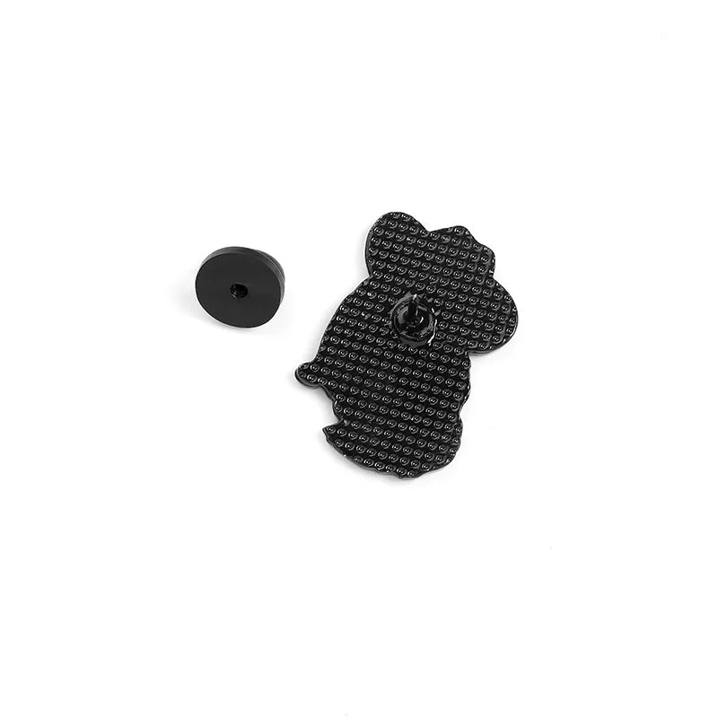 Cartoon Fat Cat with Hat Brooch – Enamel Pin for Backpack, Hat, Shirt & Lapel, Perfect Gift for Friends