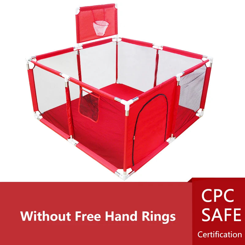 IMBABY Baby Playpen Safety Fence - Large Indoor Activity Gym Corral Play Area for Kids Toddlers