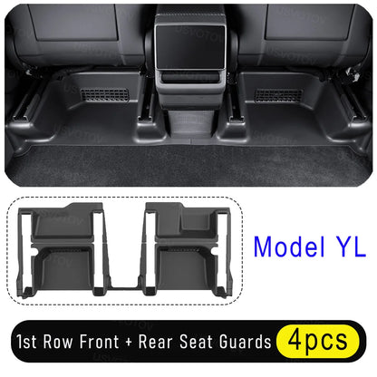 Tesla Model YL 2026 Door Sill Protectors – Anti-Kick Guards, Seat Rail Pads and Trunk Side Cover Mats