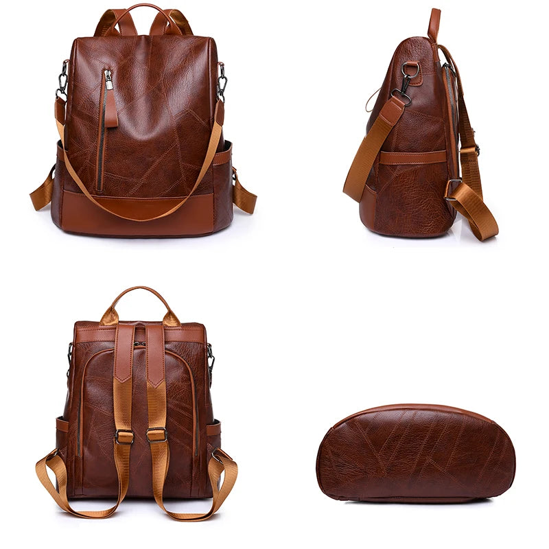Women's Anti-Theft Backpack - Casual Daypack with Multi-Function Pockets for Travel and Outdoor Use