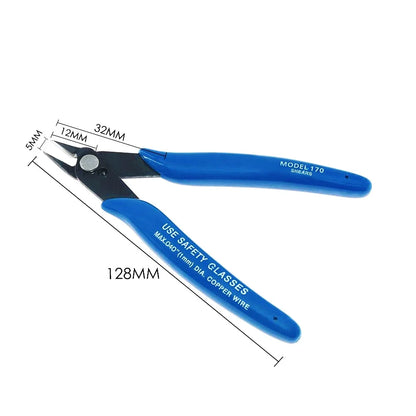 3D Printer Tool Kit – Electronic Wire Pliers, Trimming Knife, Scraper, Deburring Cutter & Tweezers Set