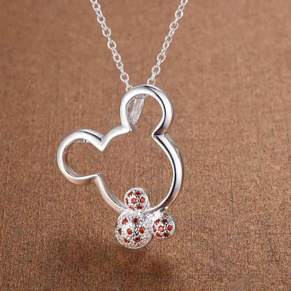 925 Sterling Silver Zircon Pendant Necklace - Elegant Women’s Jewelry Gift For Student Girlfriend And Wedding