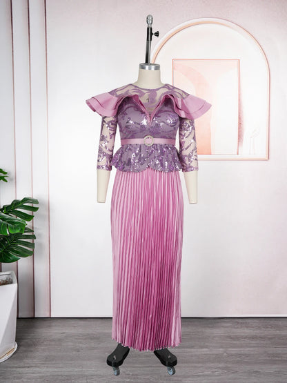 Plus Size African Party Dress - 2026 Dashiki Ankara Wedding Evening Maxi Gown