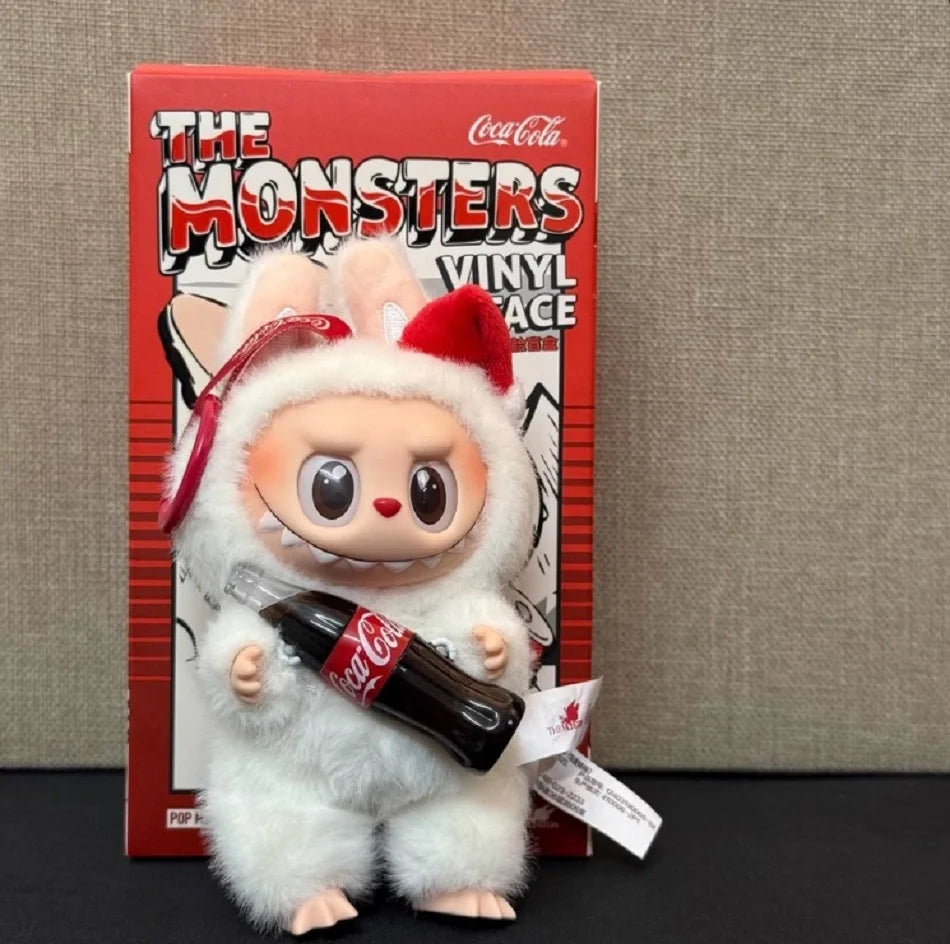 Monster Coca Cola Series Vinyl Doll – Labubu Action Figure Keychain Toy, New Year Surprise Gift for Kids