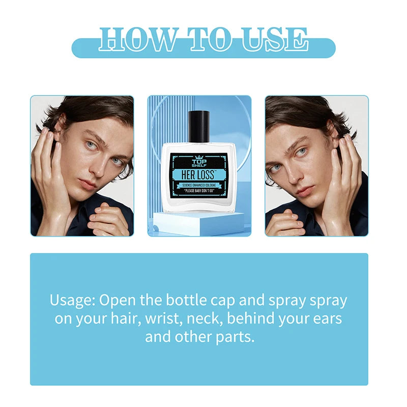 Men's Pheromone Perfume Cologne – Raw Attraction & Confidence, Long-Lasting Irresistible Scent, 100ml