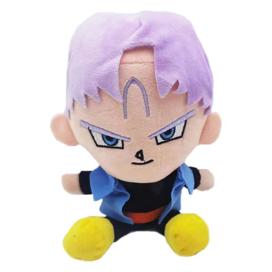 20cm Dragon Ball Anime Plush Toys - Super Saiyan Goku, Vegeta, Piccolo, Trunks and Gohan Stuffed Dolls