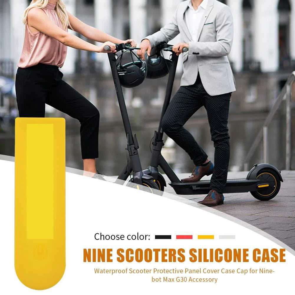 Dashboard Display Silicone Cover for Segway Ninebot G30/G30D Electric Scooter - Waterproof Protective Rubber Case