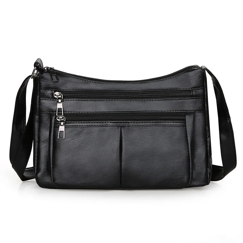 Women’s Korean Shoulder Bag - Luxury Style Soft Leather Versatile Crossbody Handbag