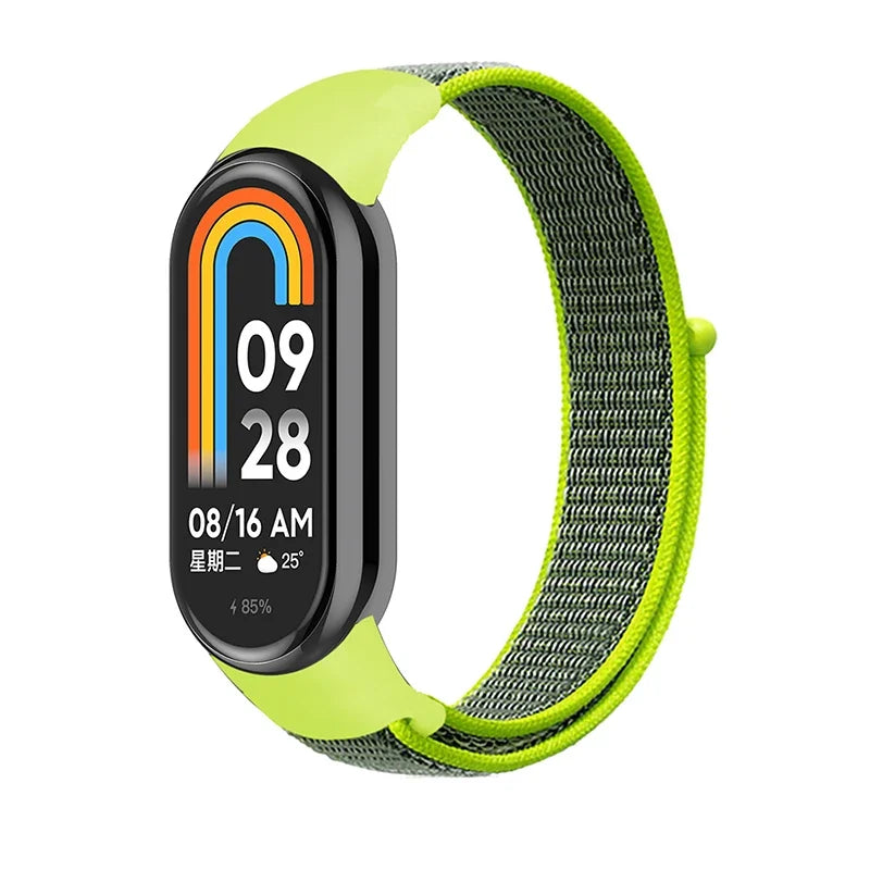 Nylon Sport Loop Strap for Xiaomi Mi Band 9 8 NFC – Replacement Wristband for Mi Band 7 6 5 4 3