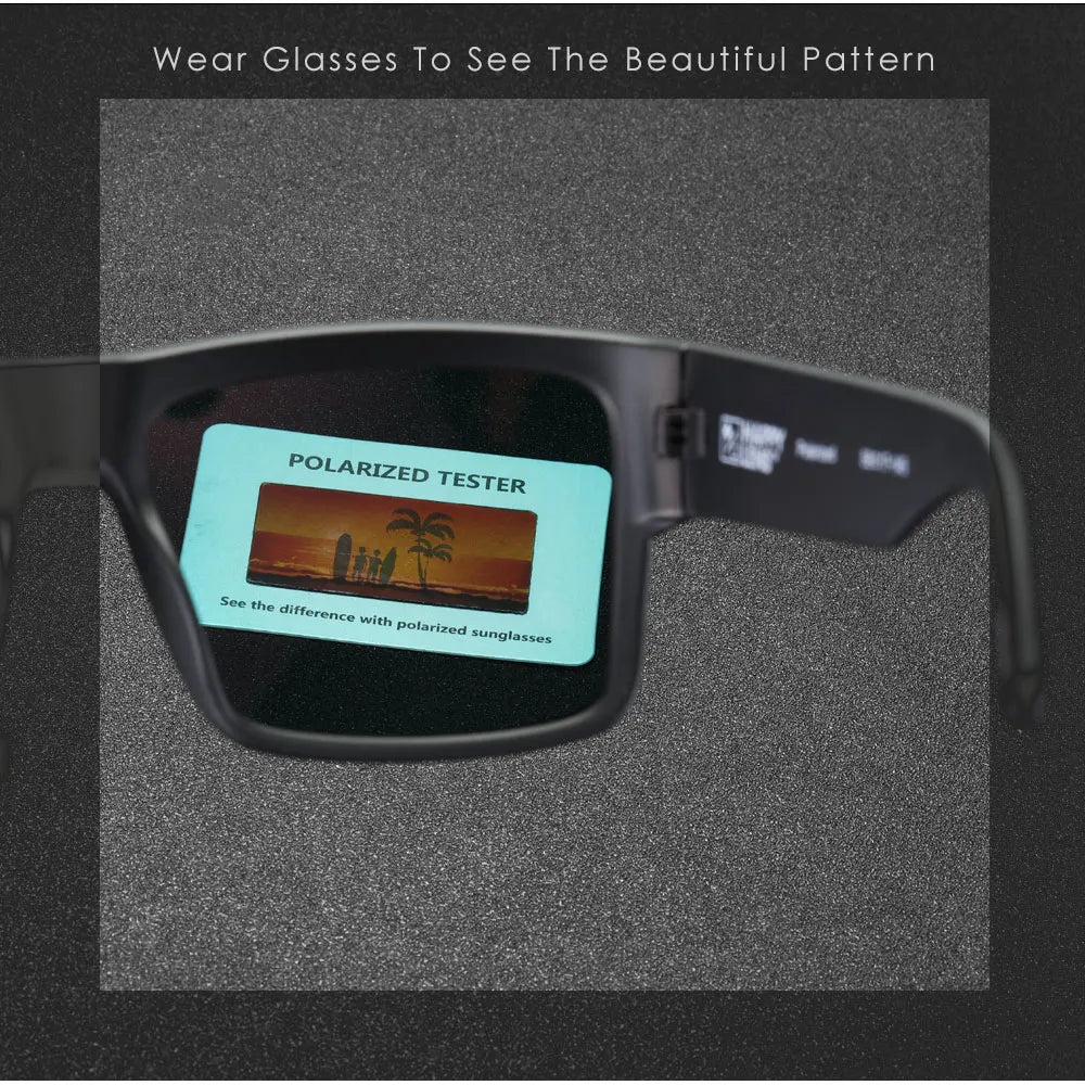 CYRUS Polarized Square Sunglasses — Classic Fashion Sport Driving Shades for Men & Women with Logo