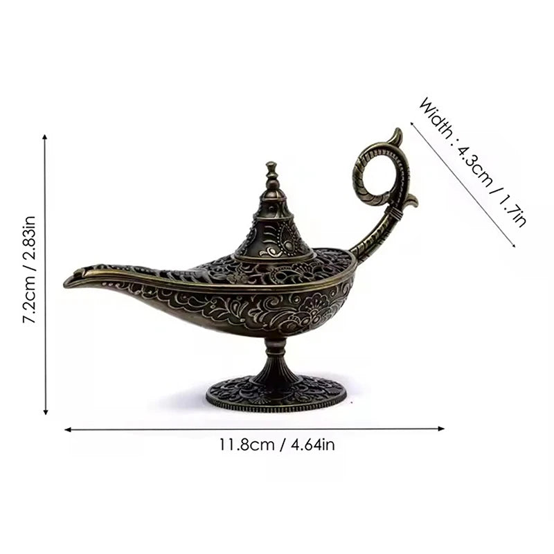 Antique Style Metal Lamp Incense Burner – Scented & Unscented Candle Holder for Home Decor & Gifts