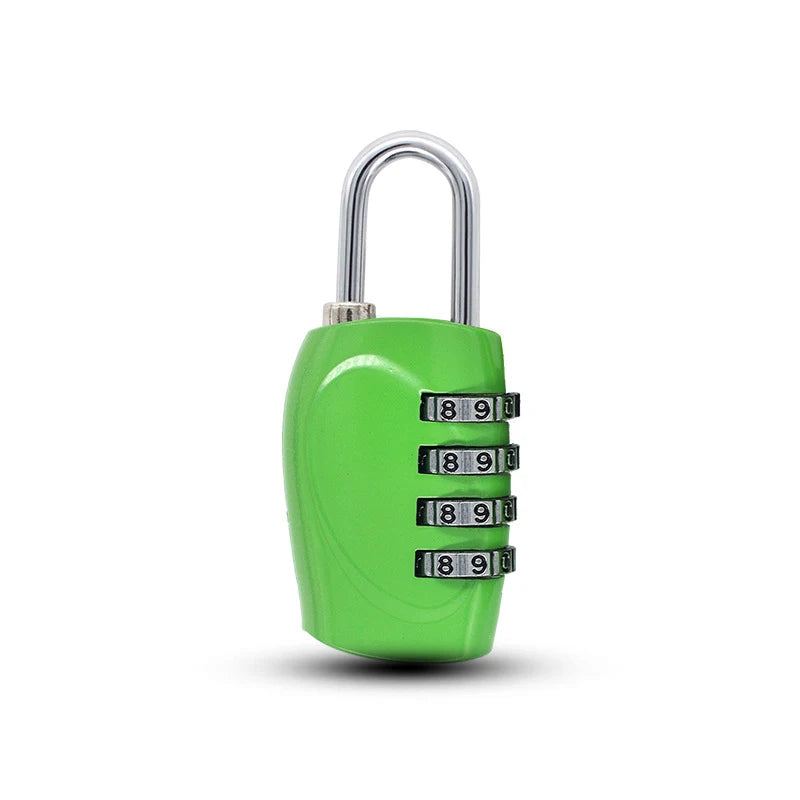 Popular 4-Digit Combination Padlock – 6-Color Anti-Theft Gym Locker & Luggage Safety Lock (Zinc Alloy)
