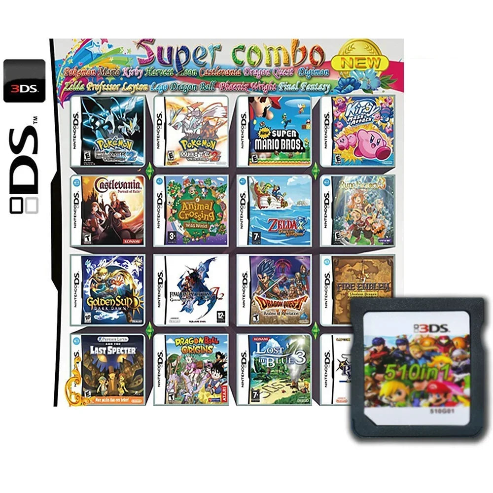 4300-in-1 Multi Game Cartridge — DS/NDS/3DS/NDSL Handheld R4 Video Game Card